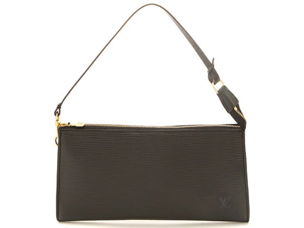 LOUIS VUITTON Handbag Pochette Accessoires Epi Noir Black C